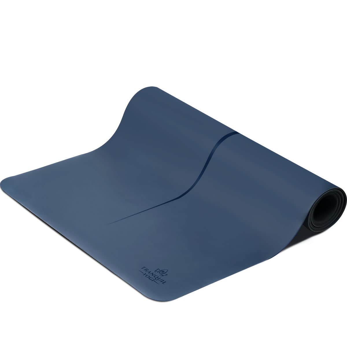 Natural Yoga Mat with Carry Strap for Fitness and Exercise
