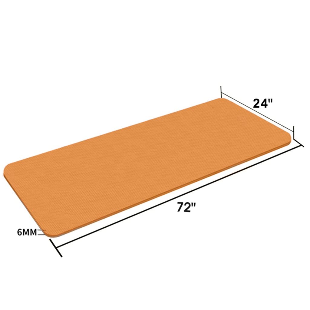 Extra Thick Double-Sided Yoga Mat for Fitness and Pilates