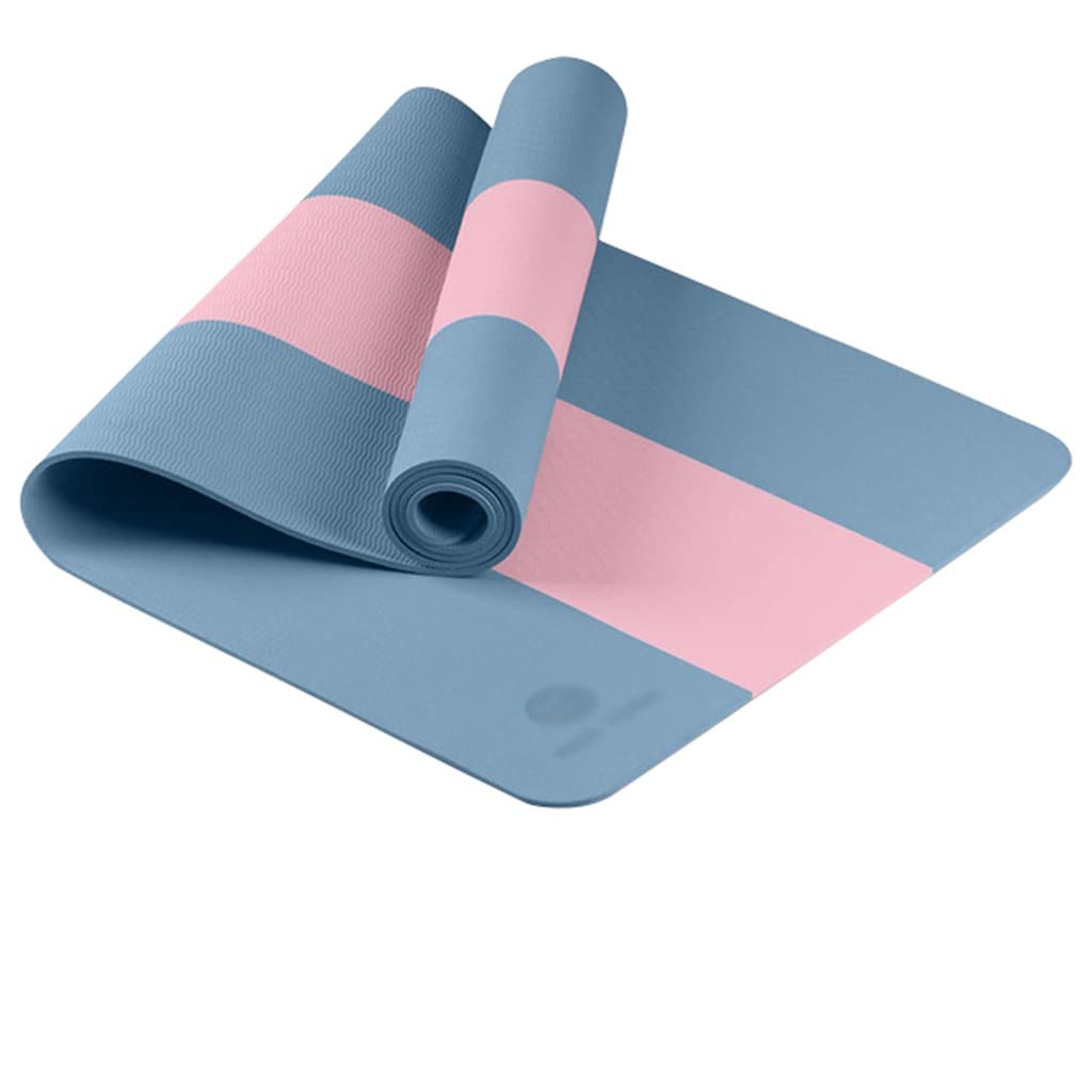 LLLSSS TPE Yoga Mats 6MM Exercise Tasteless Gym Pad Beginner Mat