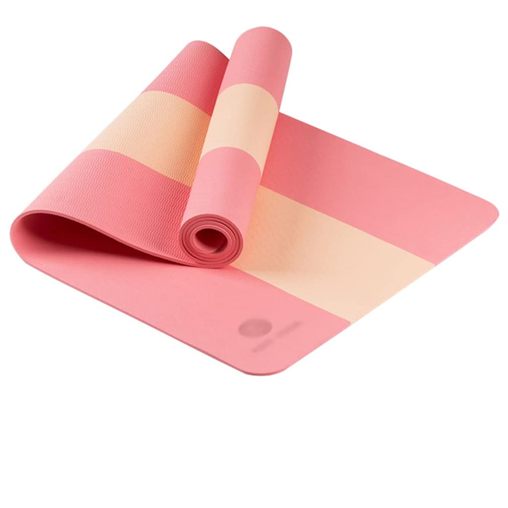 LLLSSS TPE Yoga Mats 6MM Exercise Tasteless Gym Pad Beginner Mat