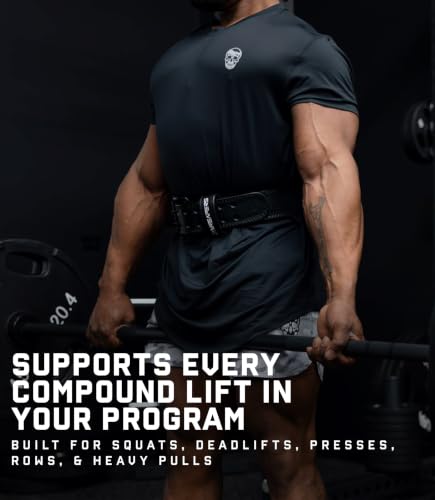 Leather Weightlifting Belt for Squats and Strength Training Support
