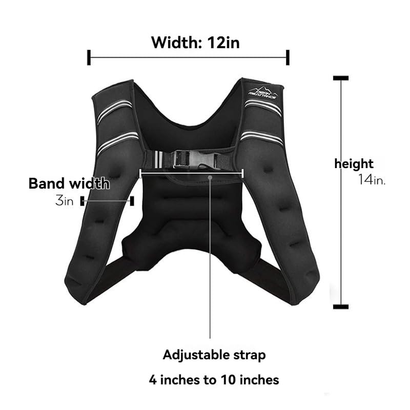 Weighted Vest for Strength Training and Running