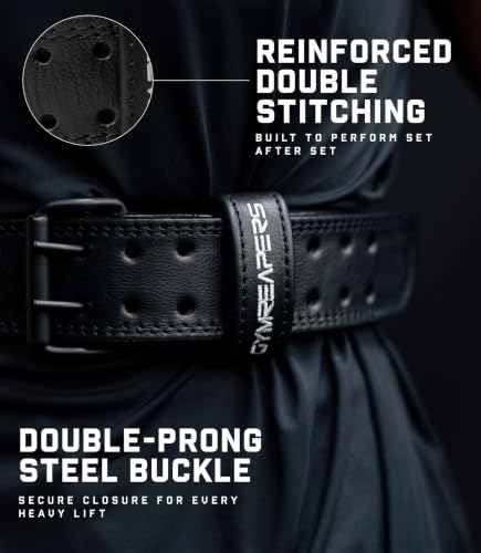 Leather Weightlifting Belt for Squats and Strength Training Support