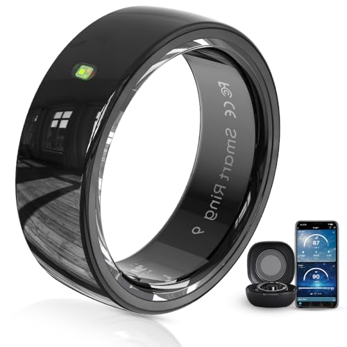 Smart Ring Fitness Tracker with Heart Rate and Activity Monitoring