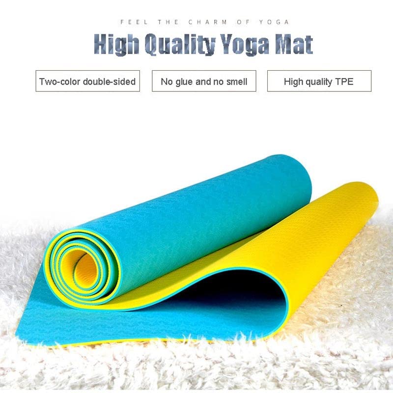 TPE Non-Slip Yoga Mat for Fitness and Pilates Training