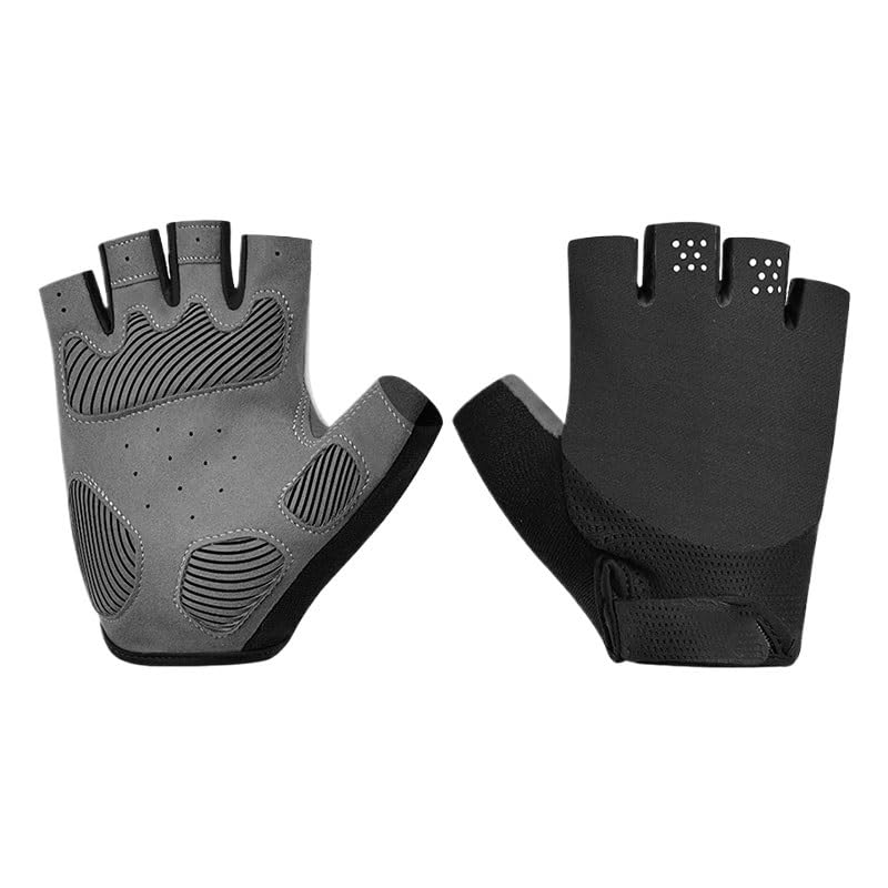 Breathable Half Finger Fitness Gloves with Anti-Slip Grip for Training