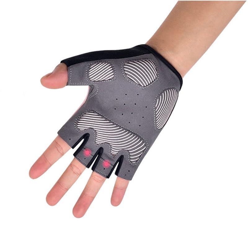 Breathable Half Finger Fitness Gloves with Anti-Slip Grip for Training
