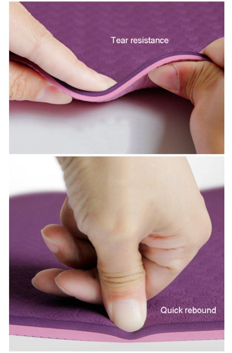 Non-Slip TPE Yoga Mat for Home Fitness and Pilates