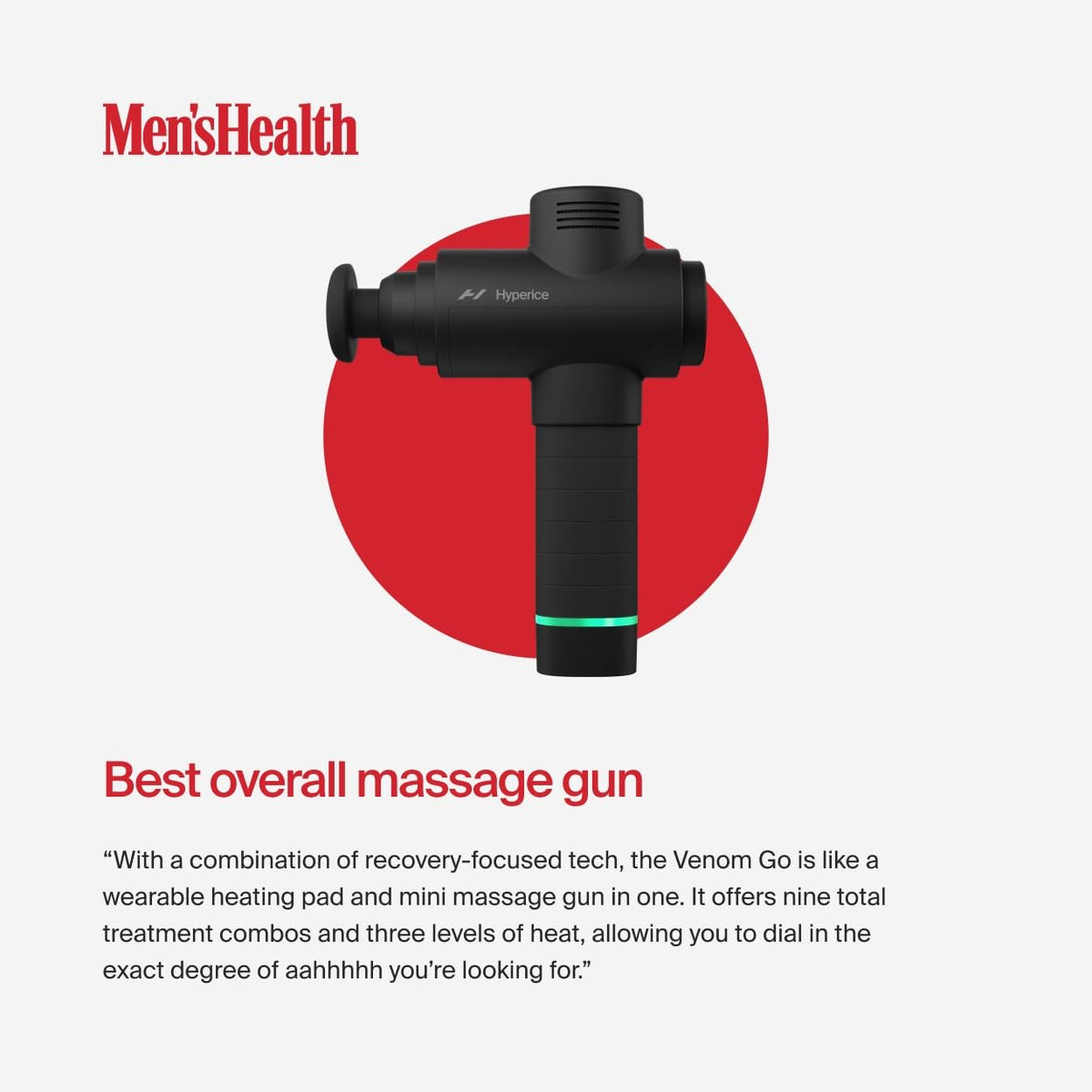 Percussion Massage Gun with 5 Speeds and Interchangeable Heads for Muscle Recovery