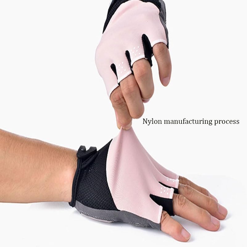 Breathable Half Finger Fitness Gloves with Anti-Slip Grip for Training