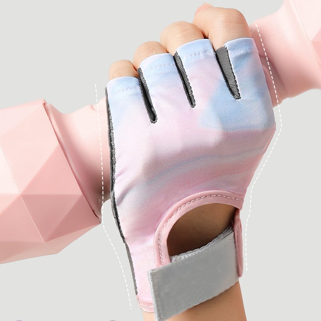 Half Finger Training Gloves with Shock Absorption for Workouts