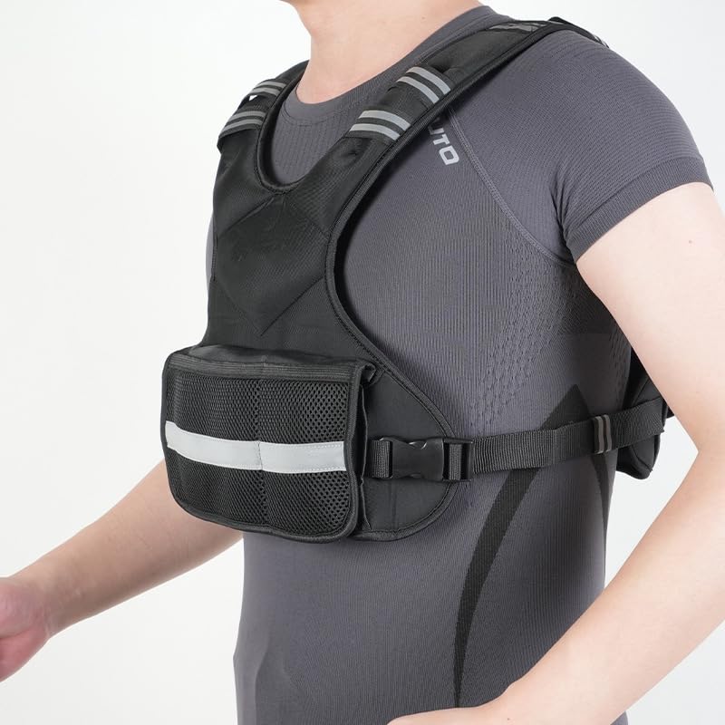 Adjustable Weighted Vest for Fitness Training and Running