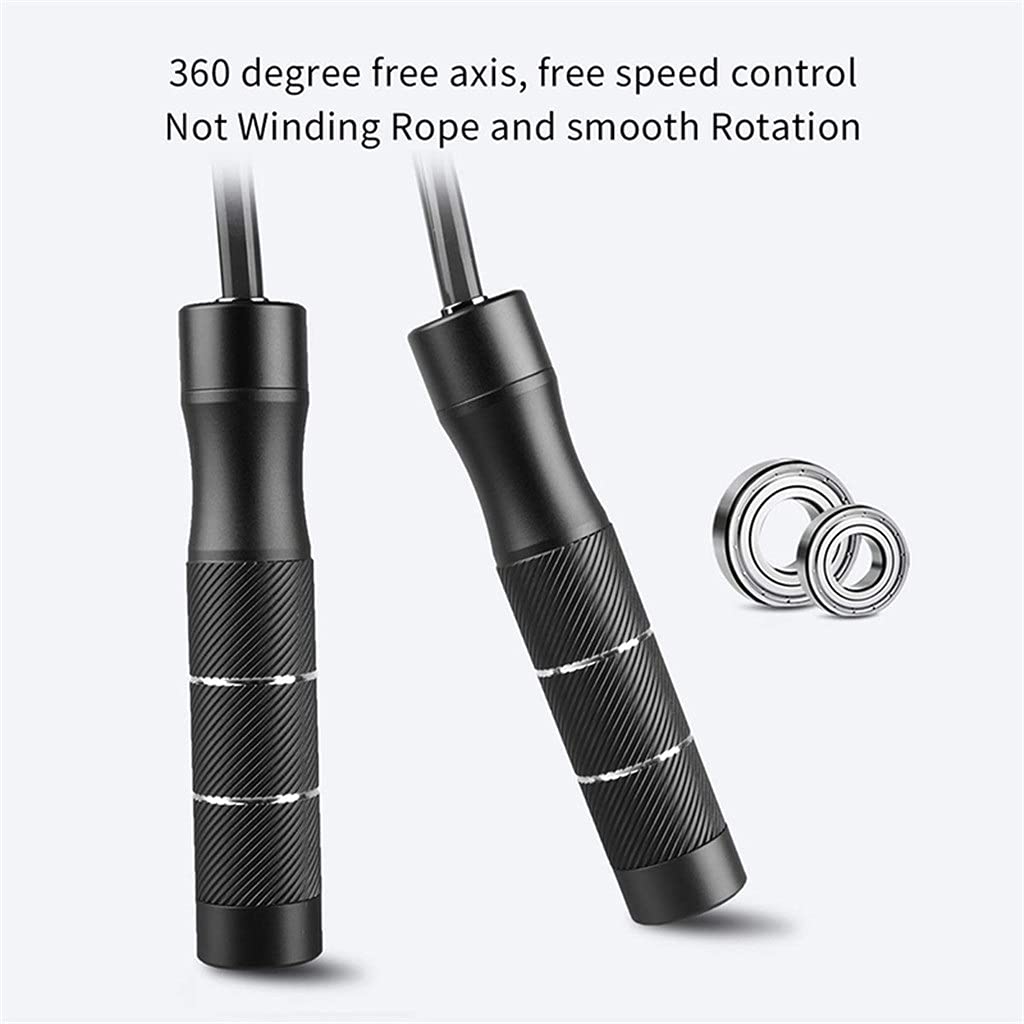 Weighted Jump Rope with Aluminum Handles for Fitness Training