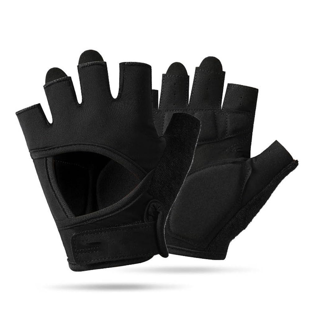 Half Finger Fitness Gloves with Anti-Slip Grip and Wrist Support