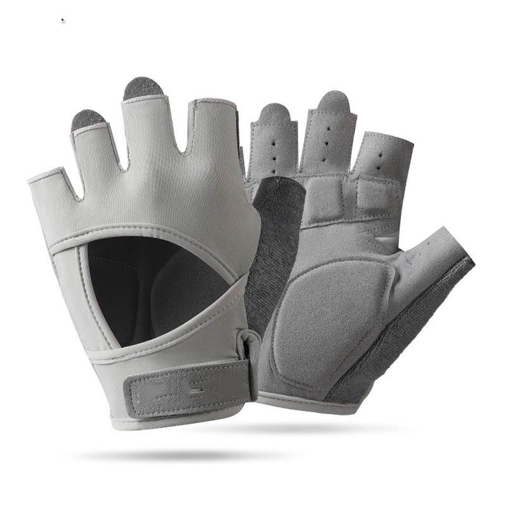 Half Finger Fitness Gloves with Anti-Slip Grip and Wrist Support
