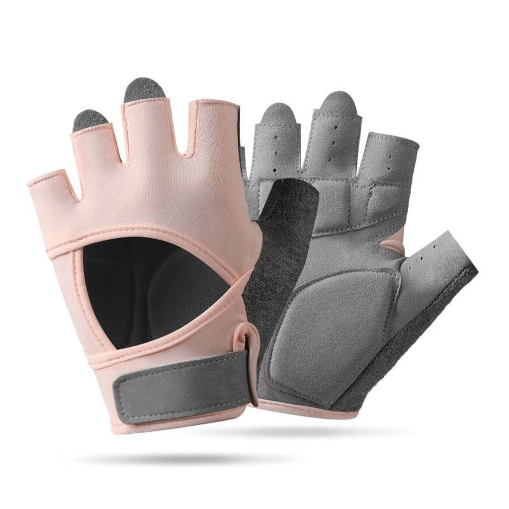 Half Finger Fitness Gloves with Anti-Slip Grip and Wrist Support