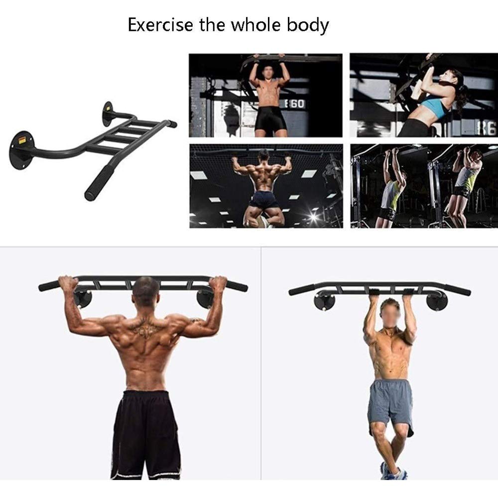 Multi-Position Wall Mounted Pull Up Bar for Home Fitness Training
