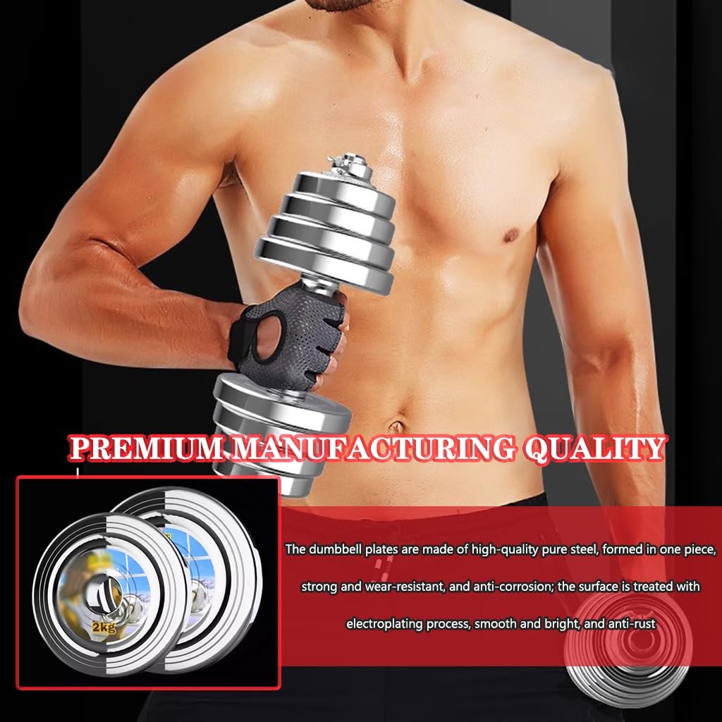 Adjustable Dumbbell Set for Home Fitness Training