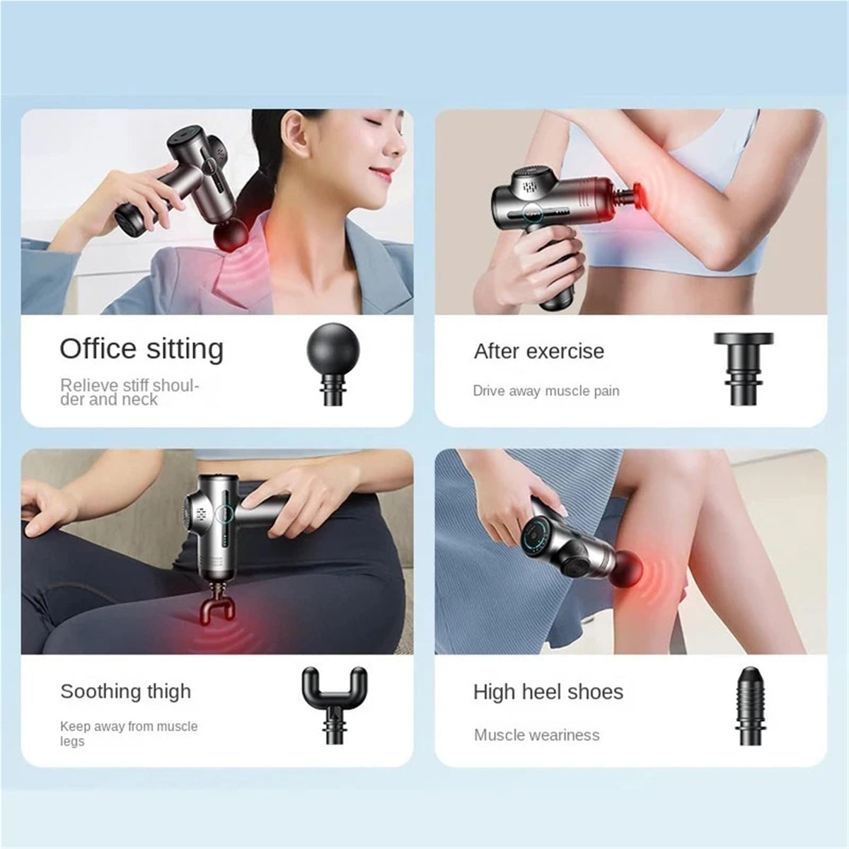 Portable Massage Gun for Deep Tissue Muscle Relaxation and Recovery