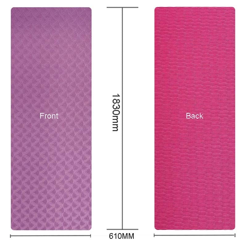 TPE Non-Slip Yoga Mat for Fitness and Pilates Training