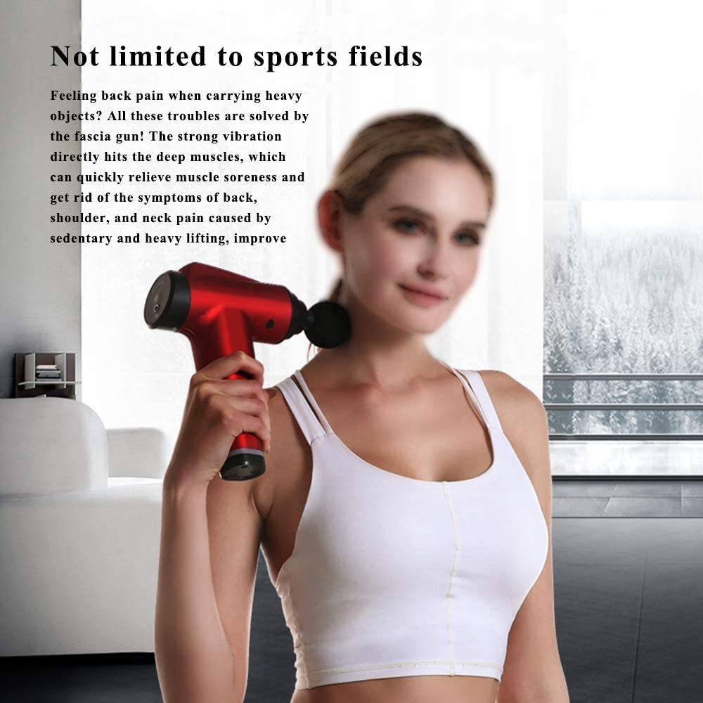 Deep Tissue Massage Gun with 5 Interchangeable Heads for Muscle Recovery