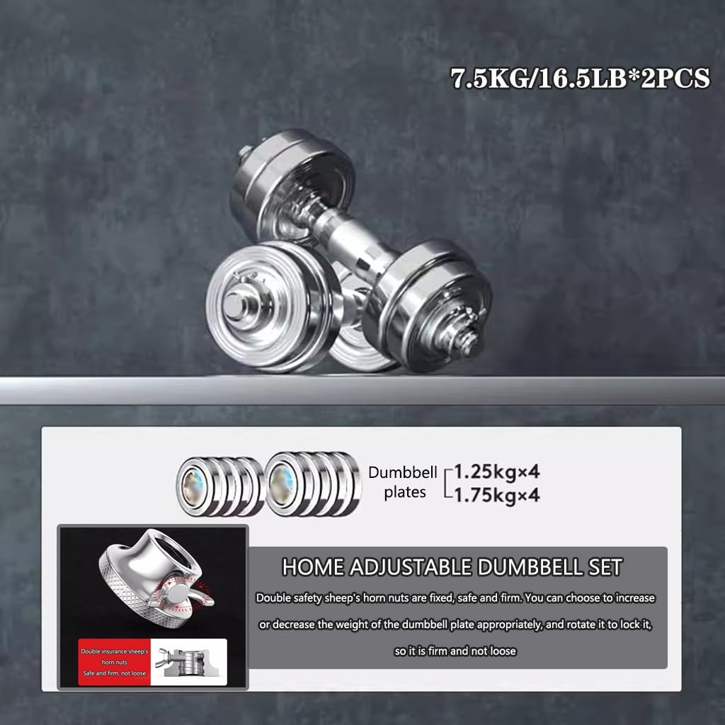Adjustable Dumbbell Set for Home Fitness Training