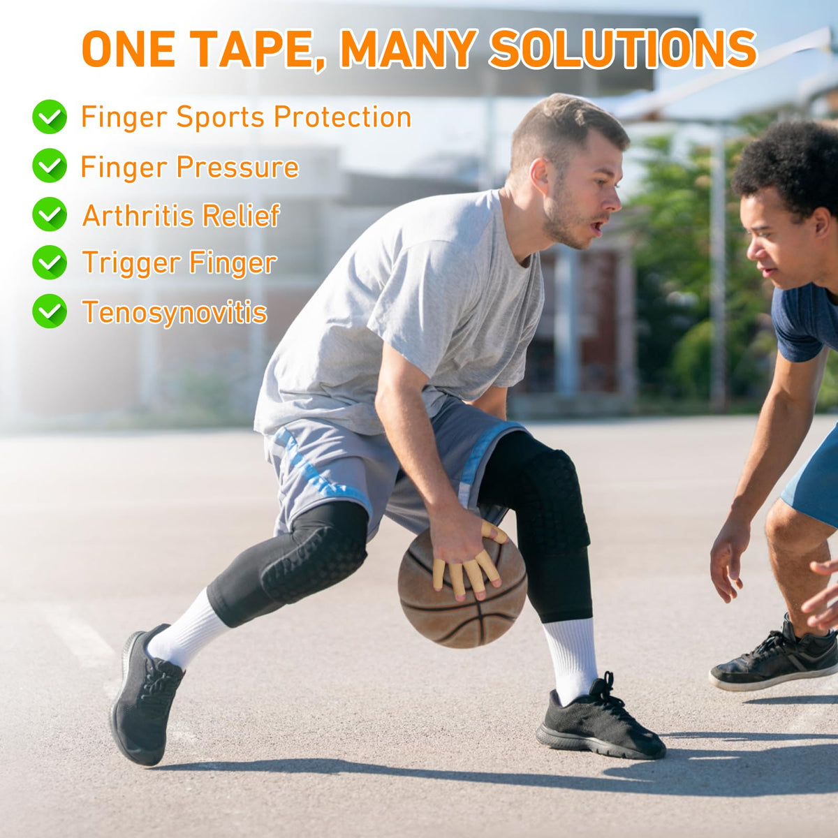 Finger Tape Precut, KTQUICK 20&40 PCS Foot Support