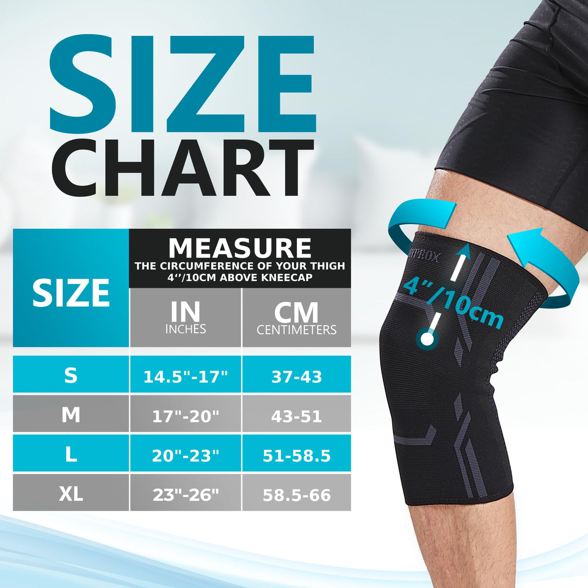 Knee Compression Sleeves for Running and Workout Support