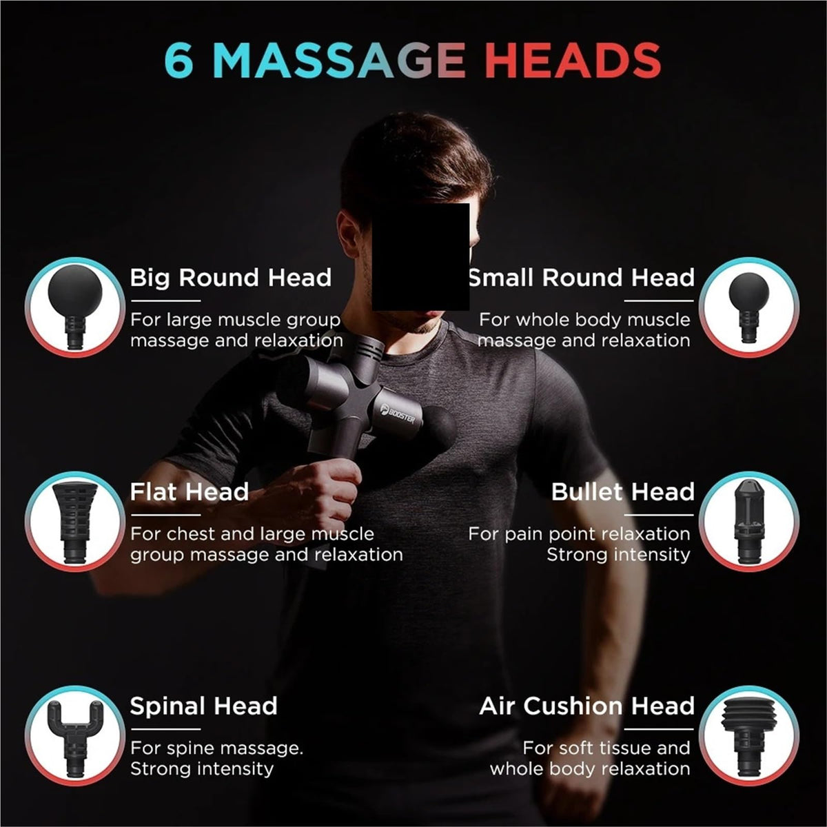 Portable Deep Tissue Massage Gun for Muscle Recovery and Fitness Relief