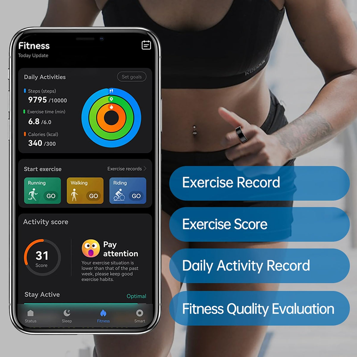 Fitness Tracker with Sleep Monitoring and SOS Device