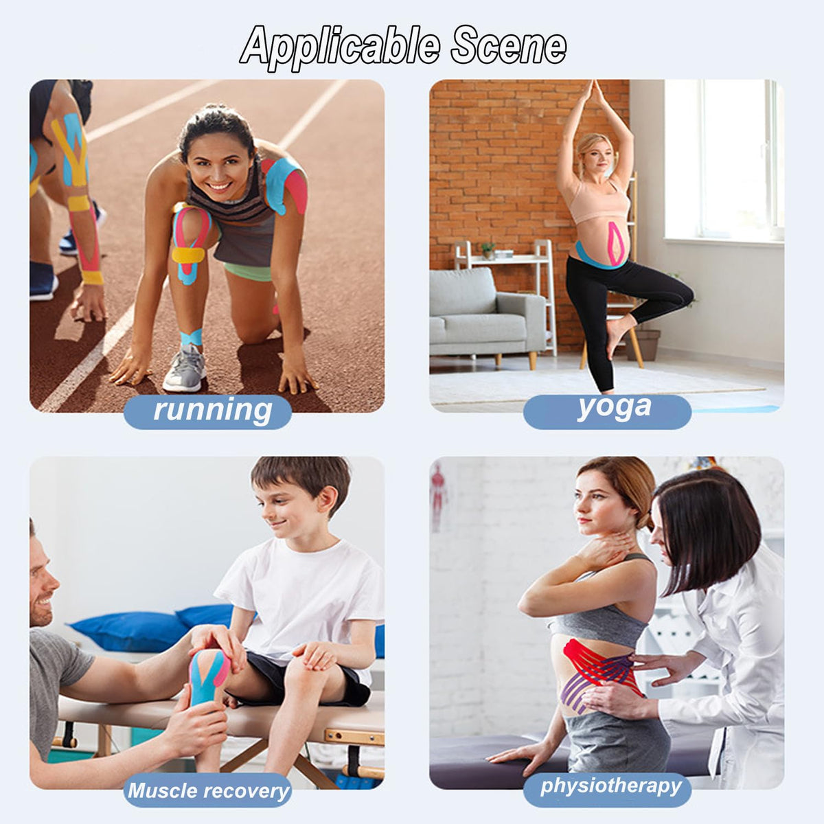 Kinesiology Tape for Sports Support and Athletic Training