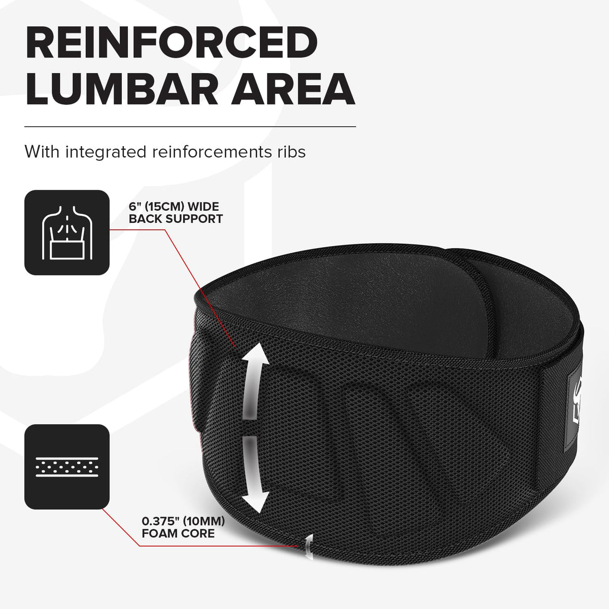 Weightlifting Belt with Back Support for Strength Training and Powerlifting