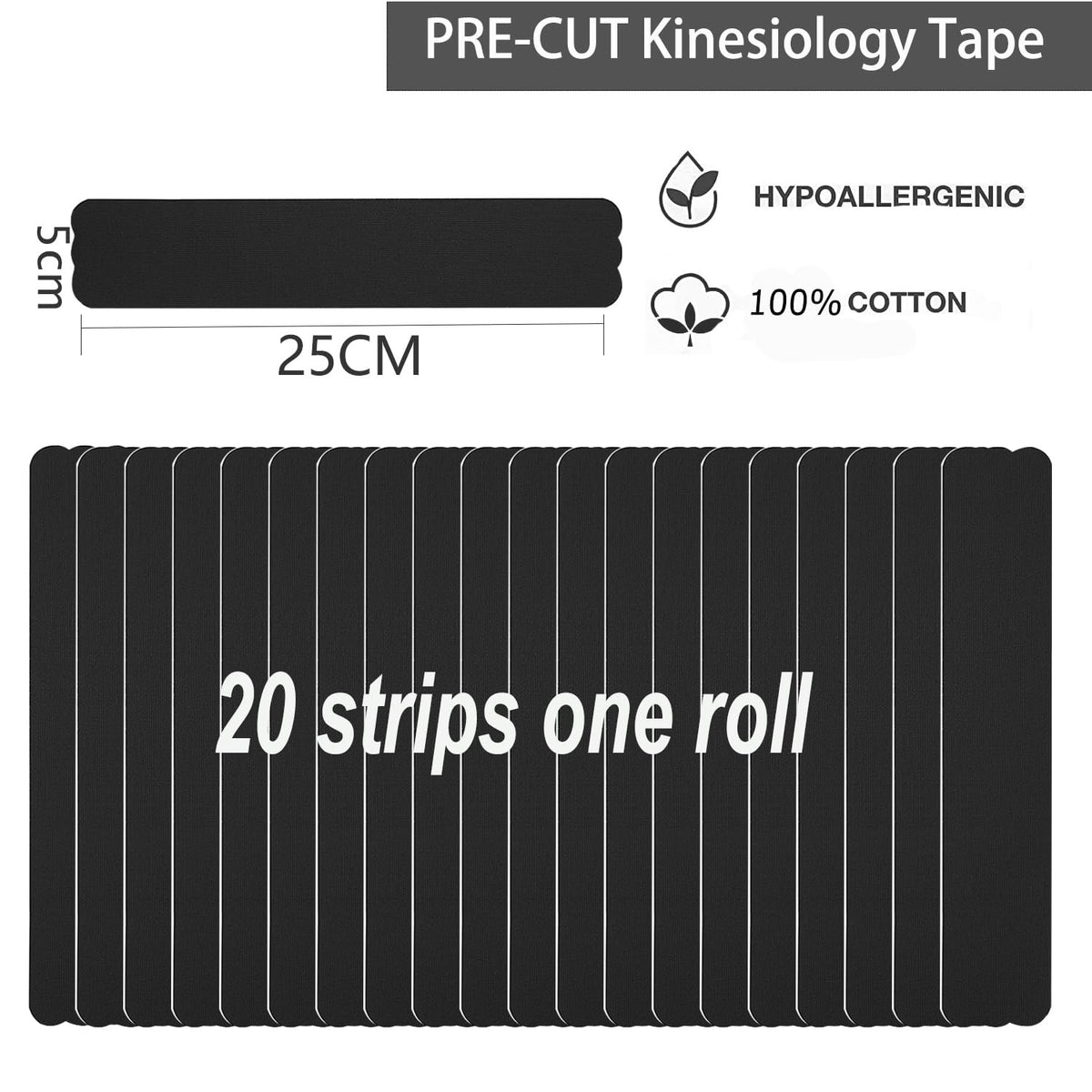 Kinesiology Tape for Sports Support and Athletic Training