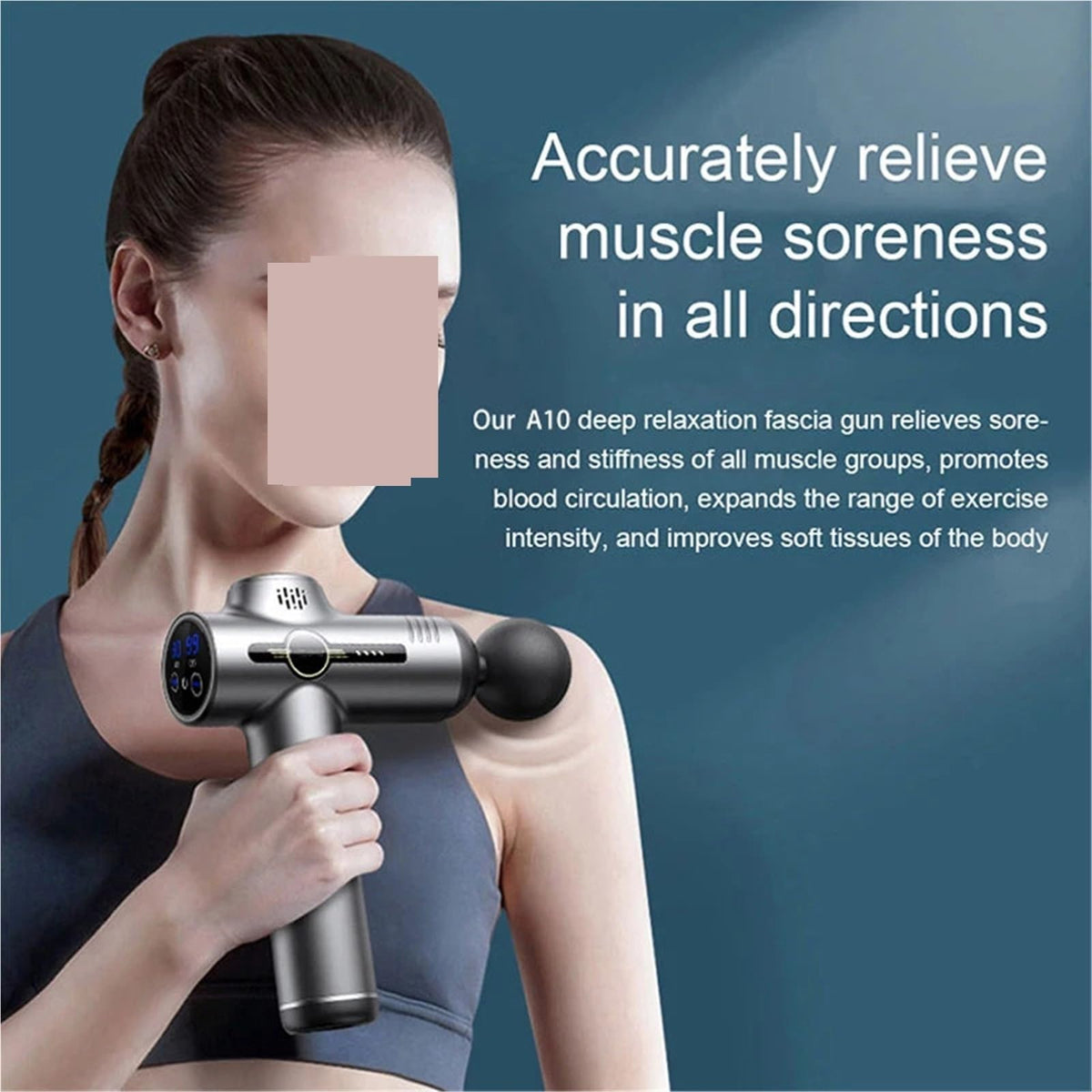 Portable Massage Gun for Deep Tissue Muscle Relaxation and Recovery