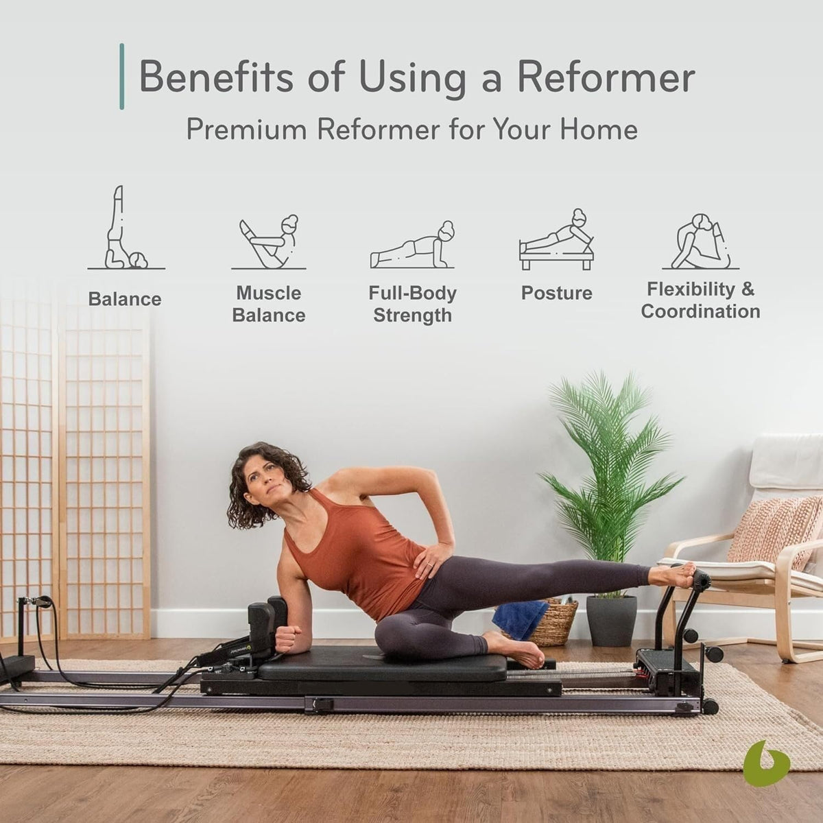 Aluminum Alloy Pilates Reformer Bed with Foot Bar