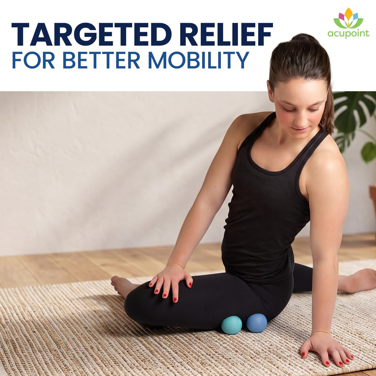 Lacrosse Massage Ball Set for Deep Tissue and Trigger Point Therapy
