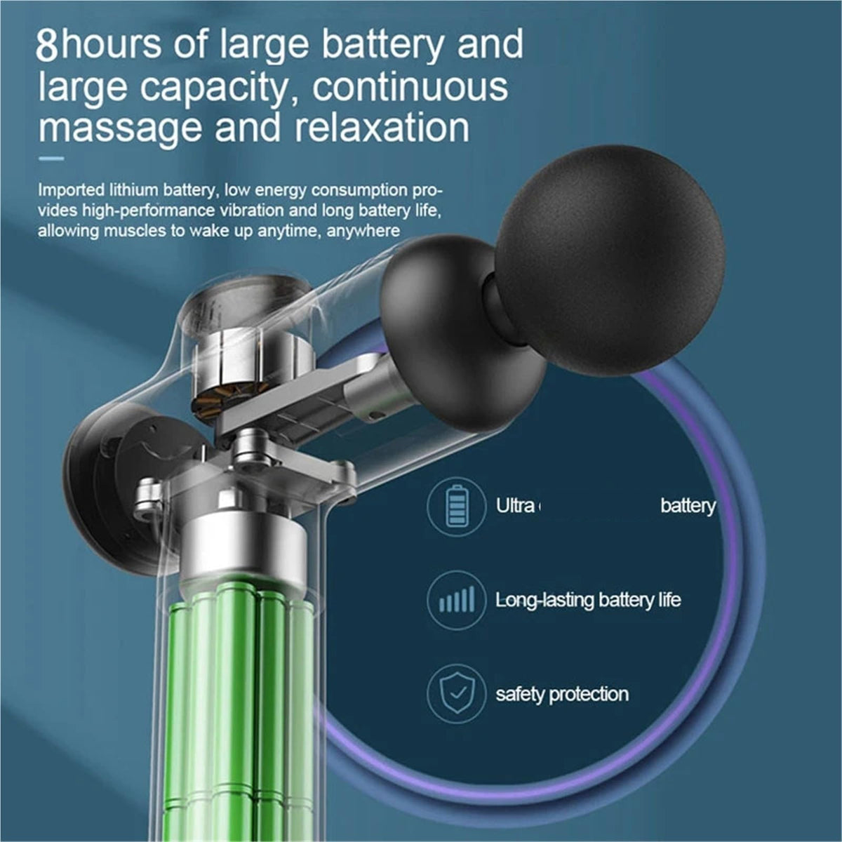 Portable Massage Gun for Deep Tissue Muscle Relaxation and Recovery
