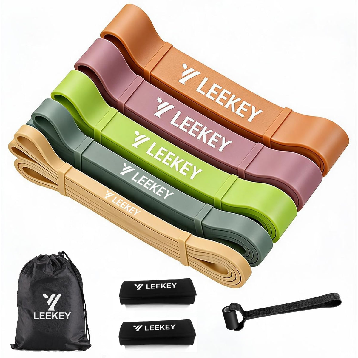 LEEKEY Resistance Bands Set for Pull Up Assistance & Exercise