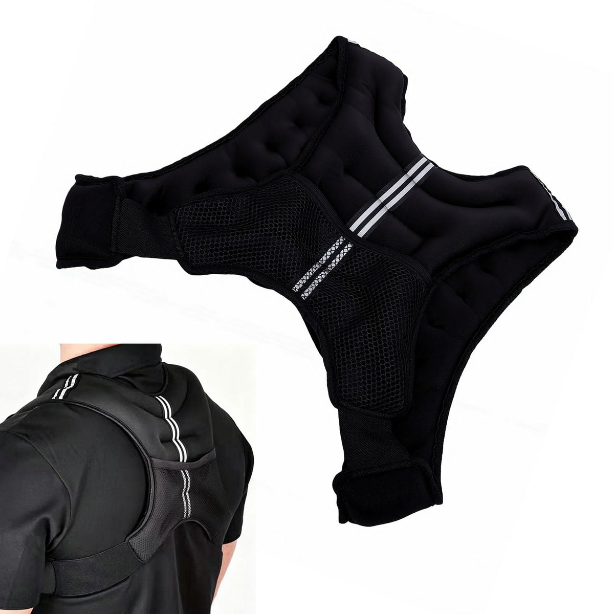 Adjustable Neoprene Weighted Vest for Strength Training and Running