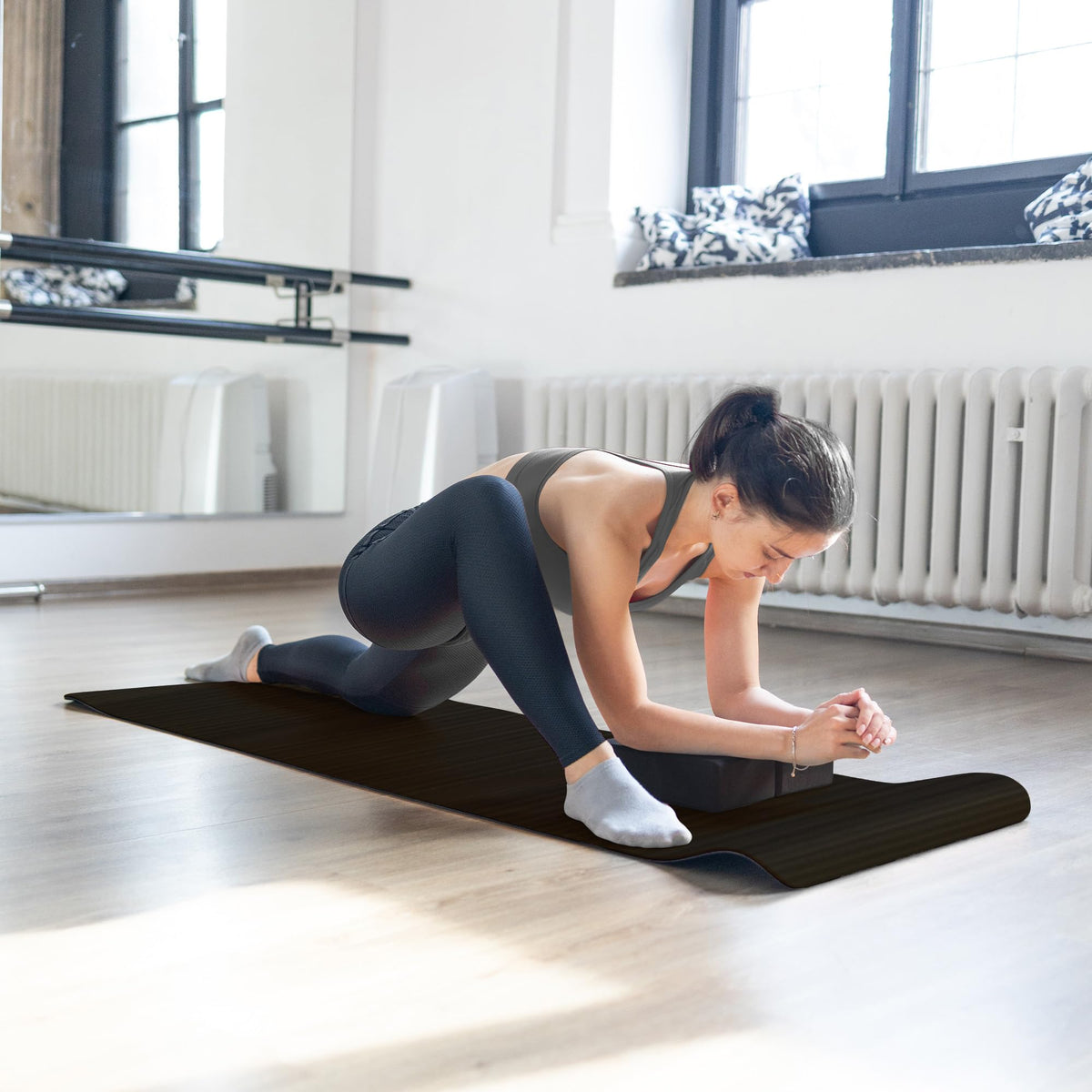 7-Piece Yoga Set with Extra Thick Mat, Blocks and Accessories for Home Workouts