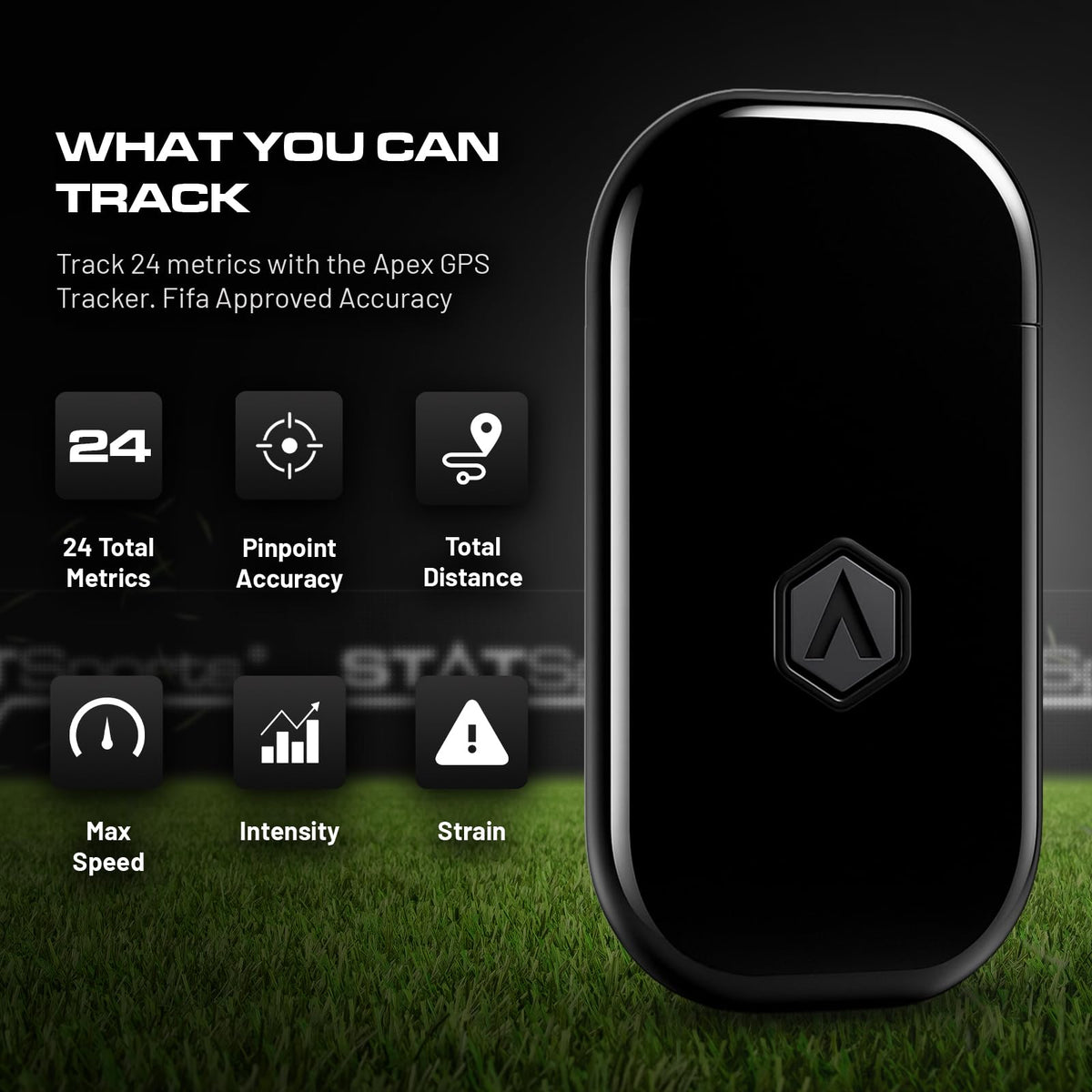 STATSports Academy GPS Soccer Tracker Vest – 24 Key Metrics