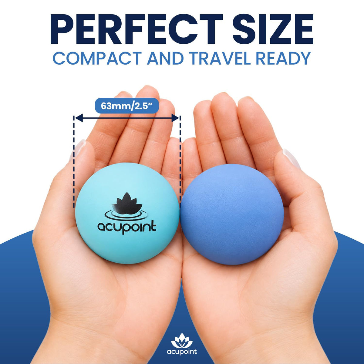 Lacrosse Massage Ball Set for Deep Tissue and Trigger Point Therapy