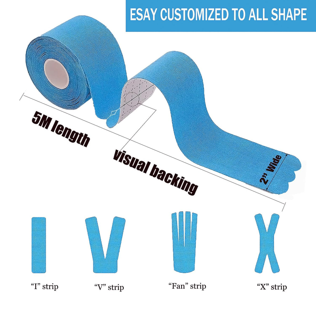Kinesiology Tape for Sports Support and Athletic Training