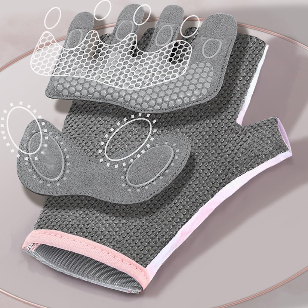 Half Finger Training Gloves with Shock Absorption for Workouts