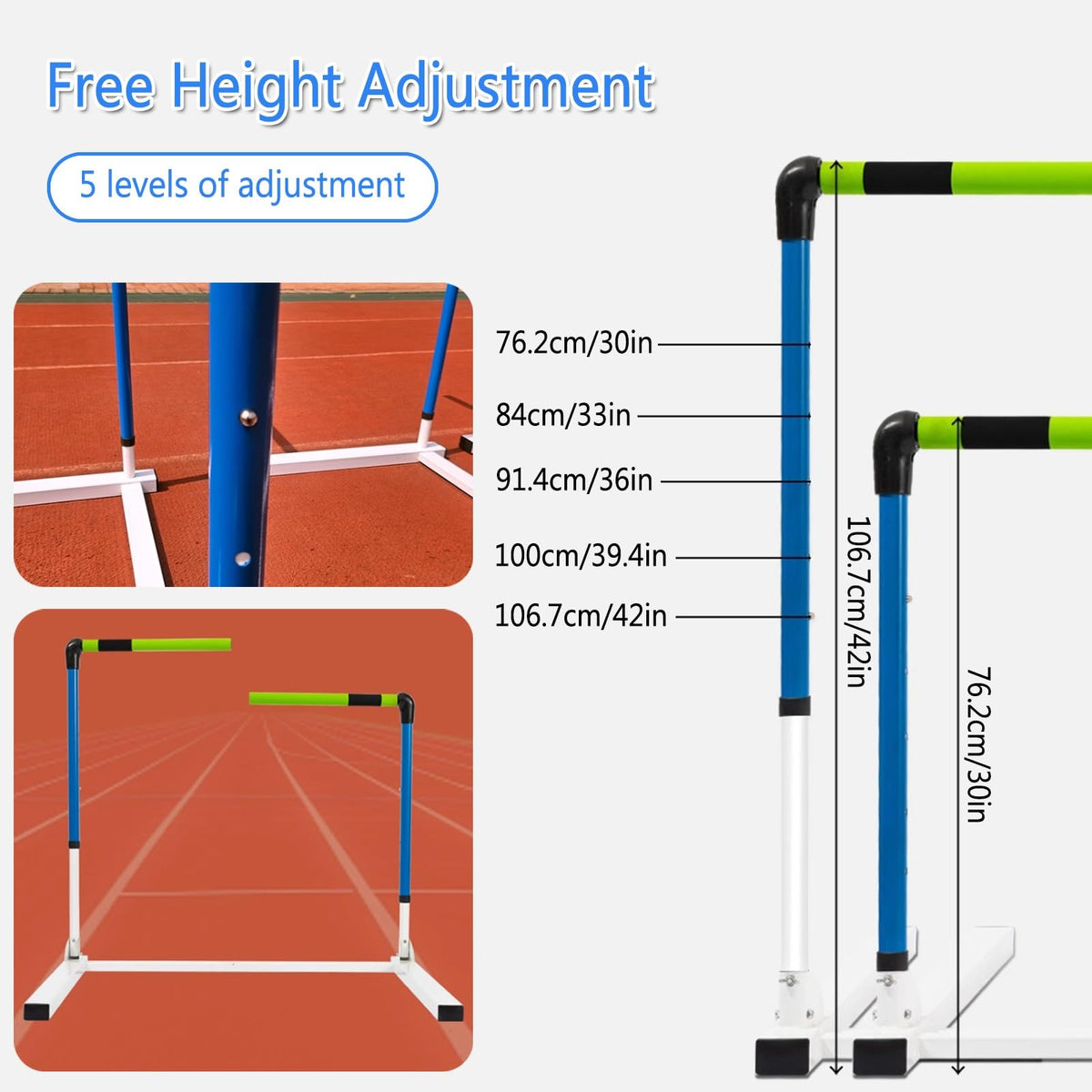 Adjustable Agility Hurdles for Soccer and Sports Training