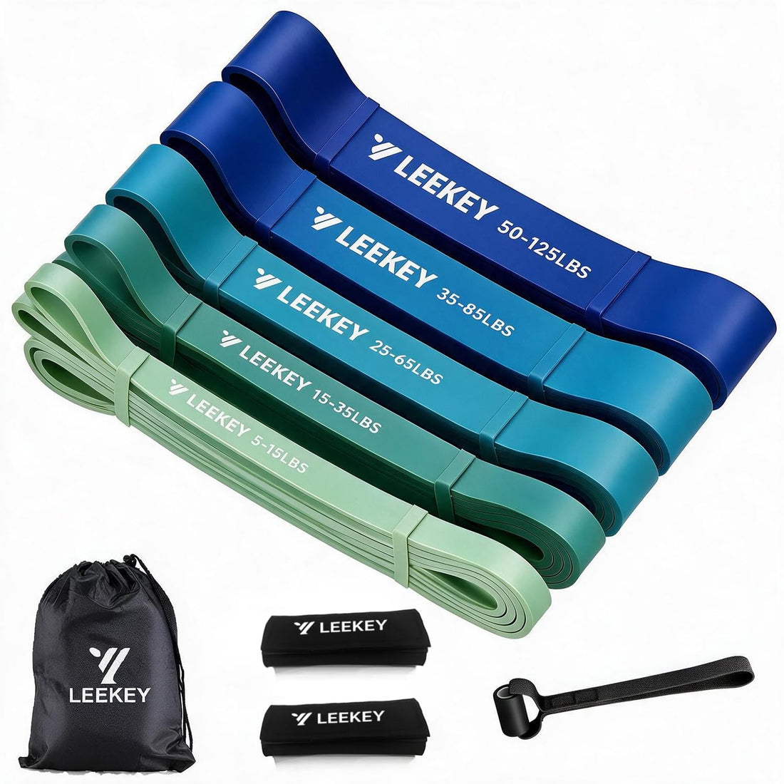 LEEKEY Resistance Bands Set for Pull Up Assistance & Exercise