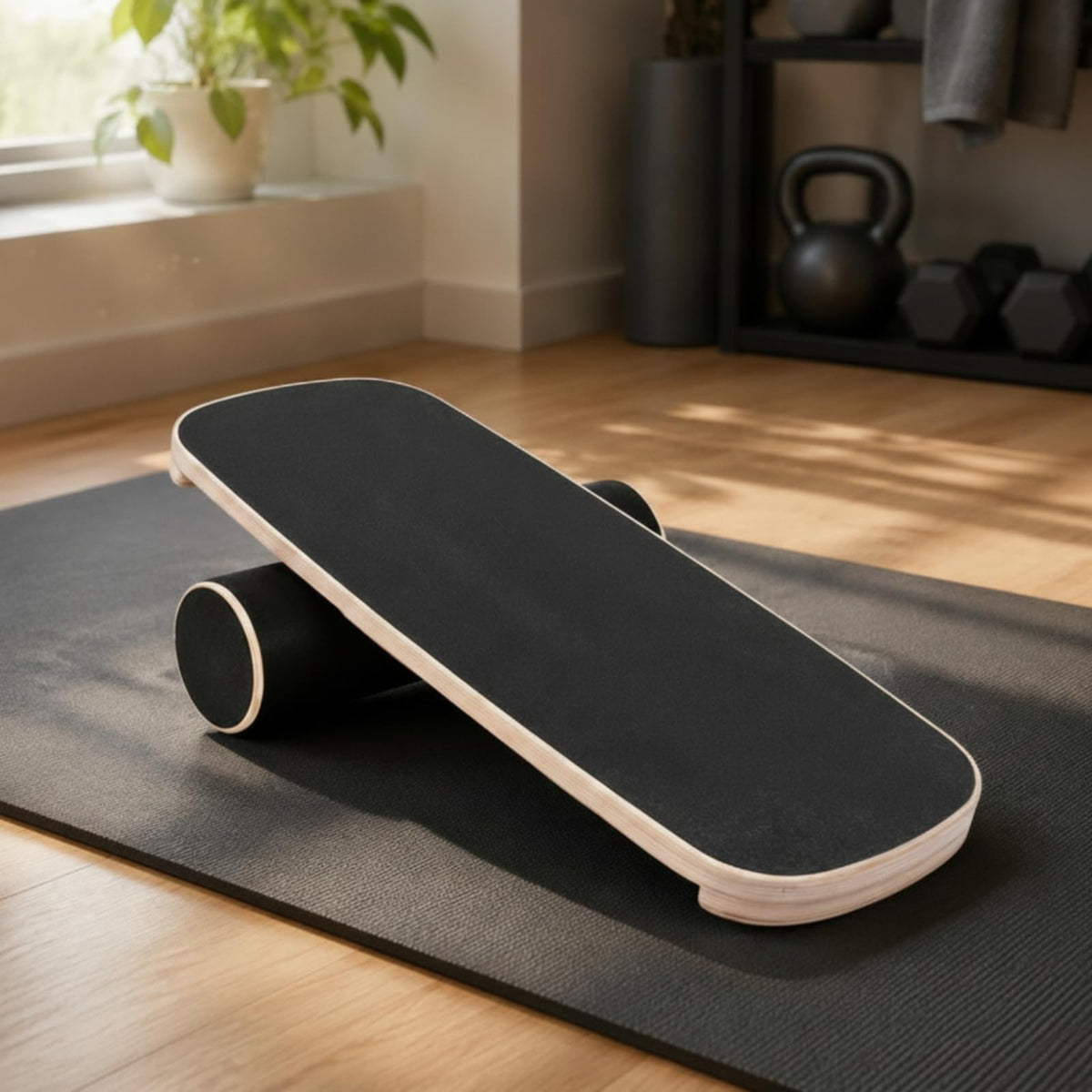 Wooden Balance Board for Surfing Training and Stability Exercises