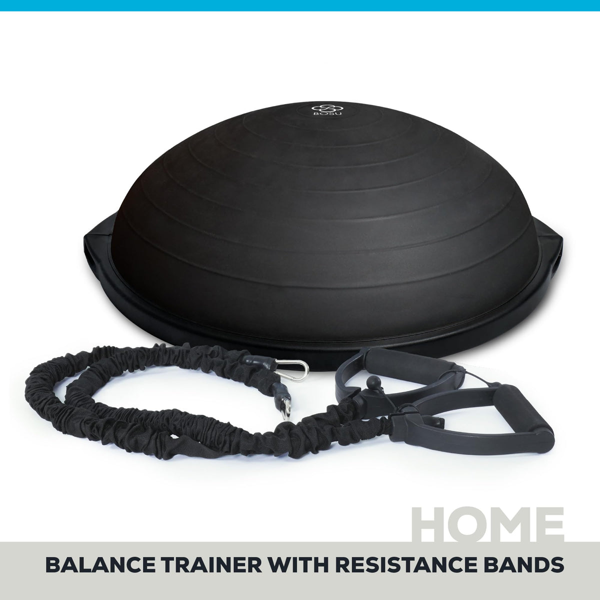 Half Ball Balance Trainer with Resistance Bands for Stability Training