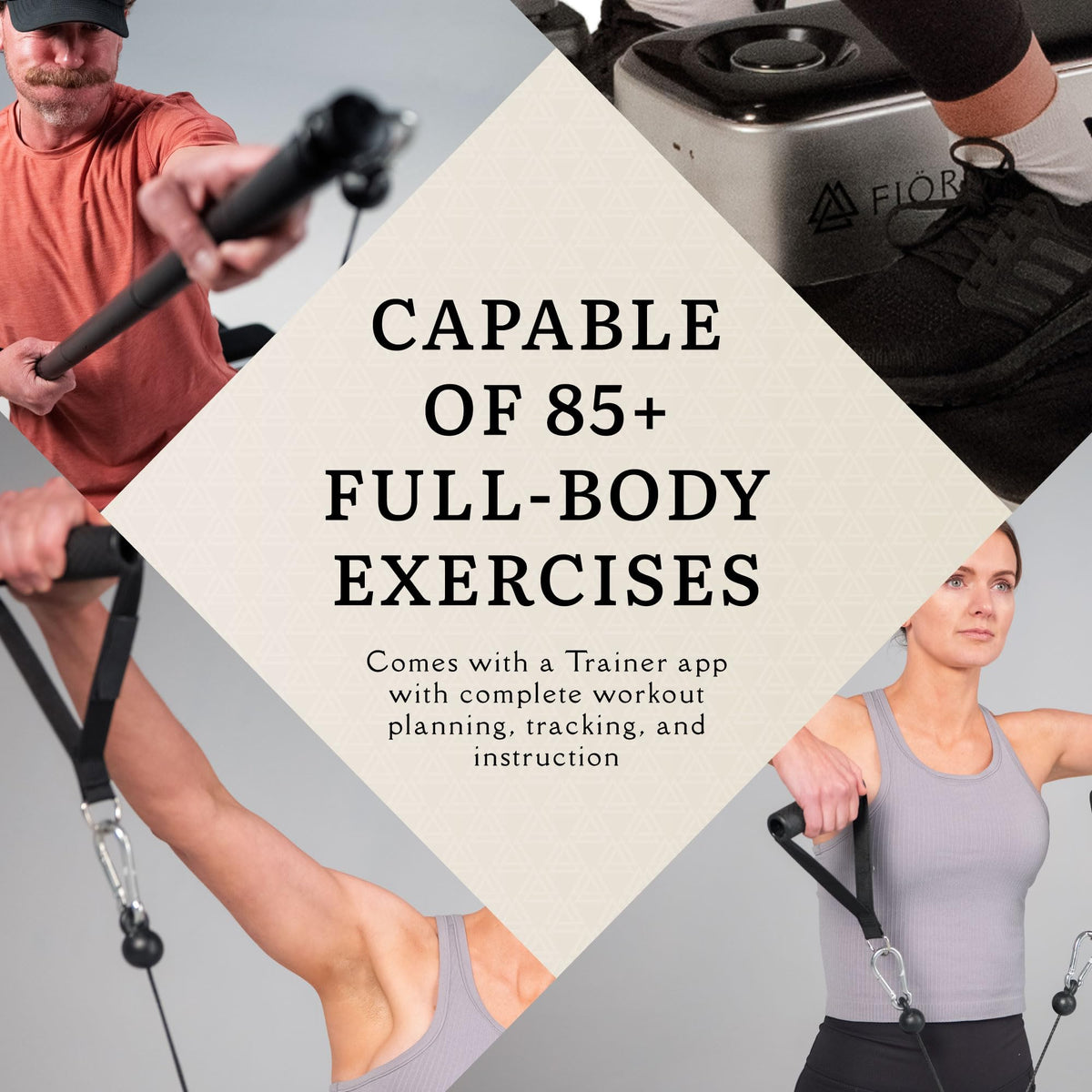 Compact Home Gym Cable Resistance Trainer