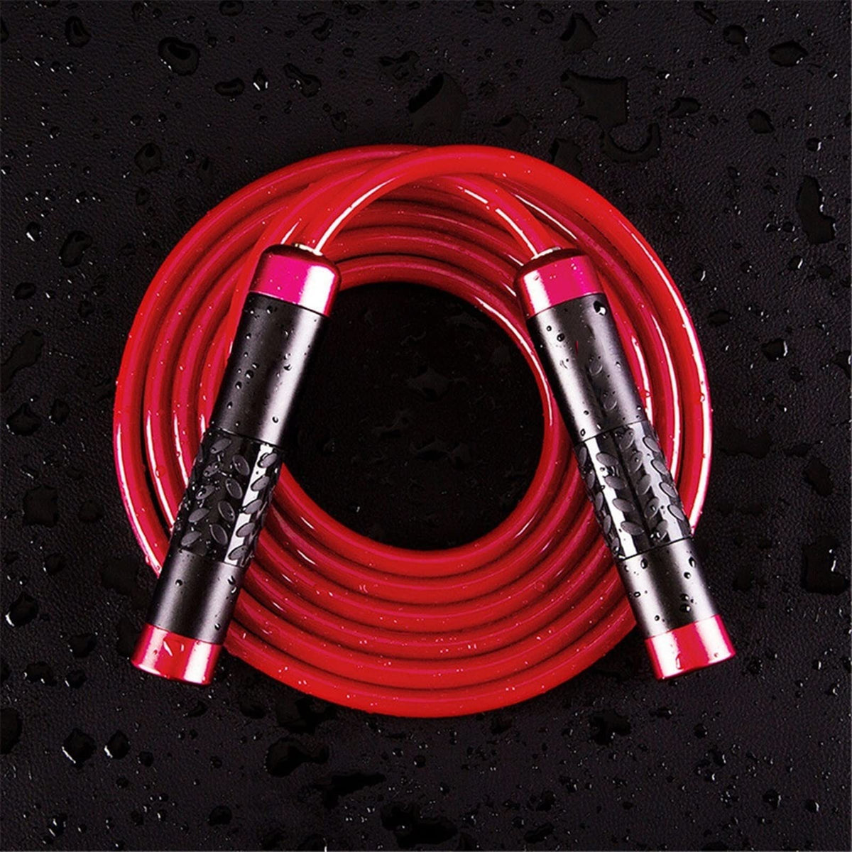 Adjustable Weighted Jump Rope with Aluminum Handles for Fitness Training